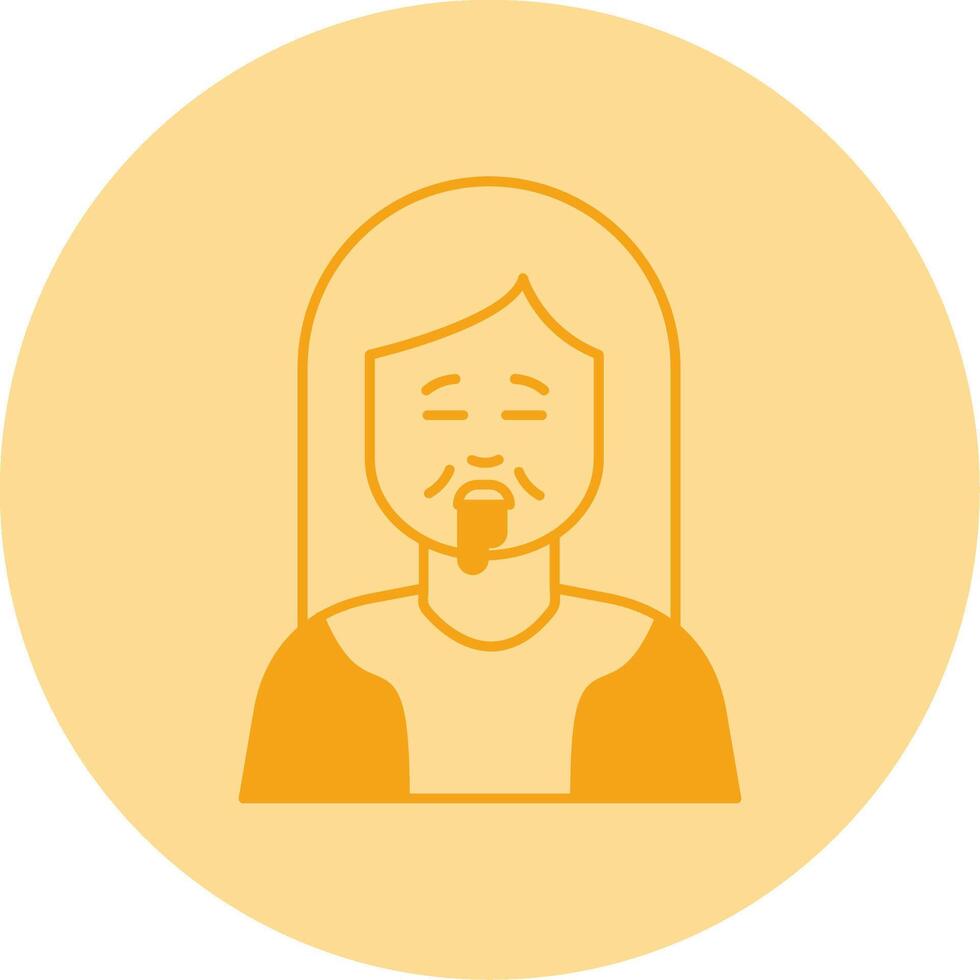 Drolling Dual Tone Circle Icon vector