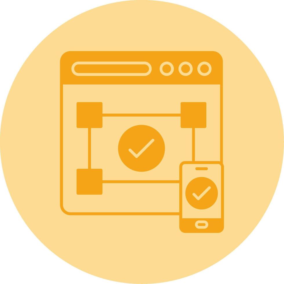 Accesibility Dual Tone Circle Icon vector