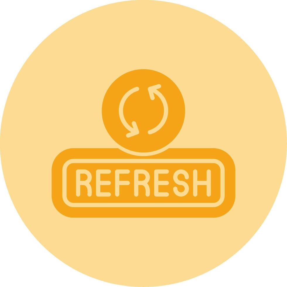 Refresh Dual Tone Circle Icon vector