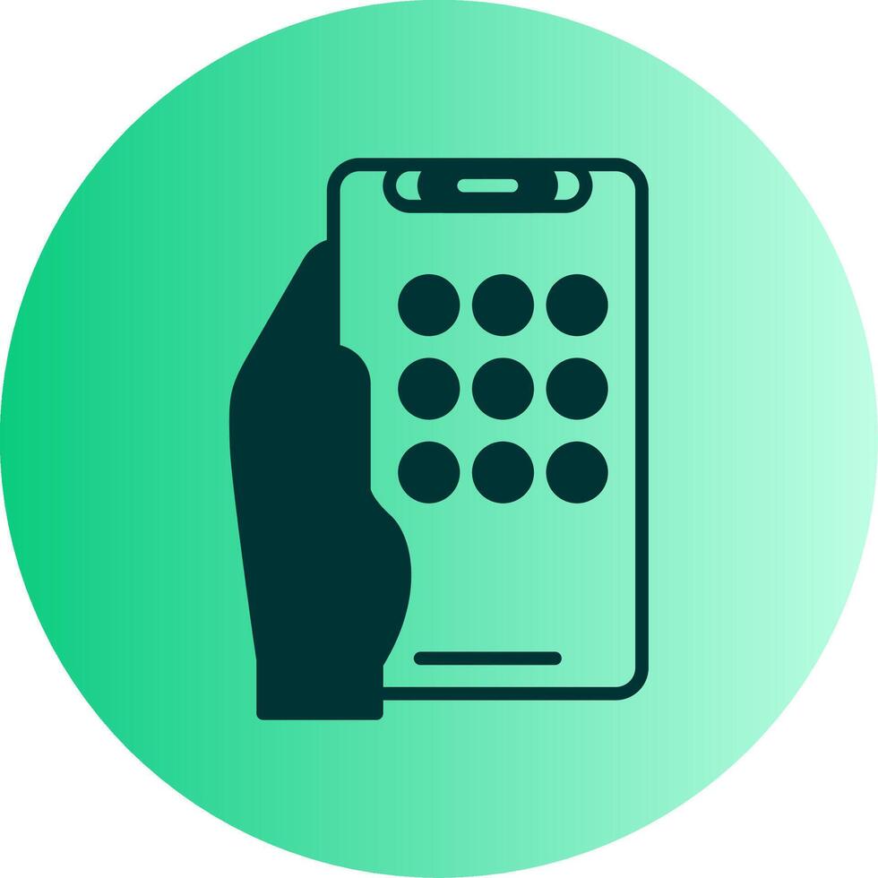 Apps Dual Tone Gradient Circle Icon vector