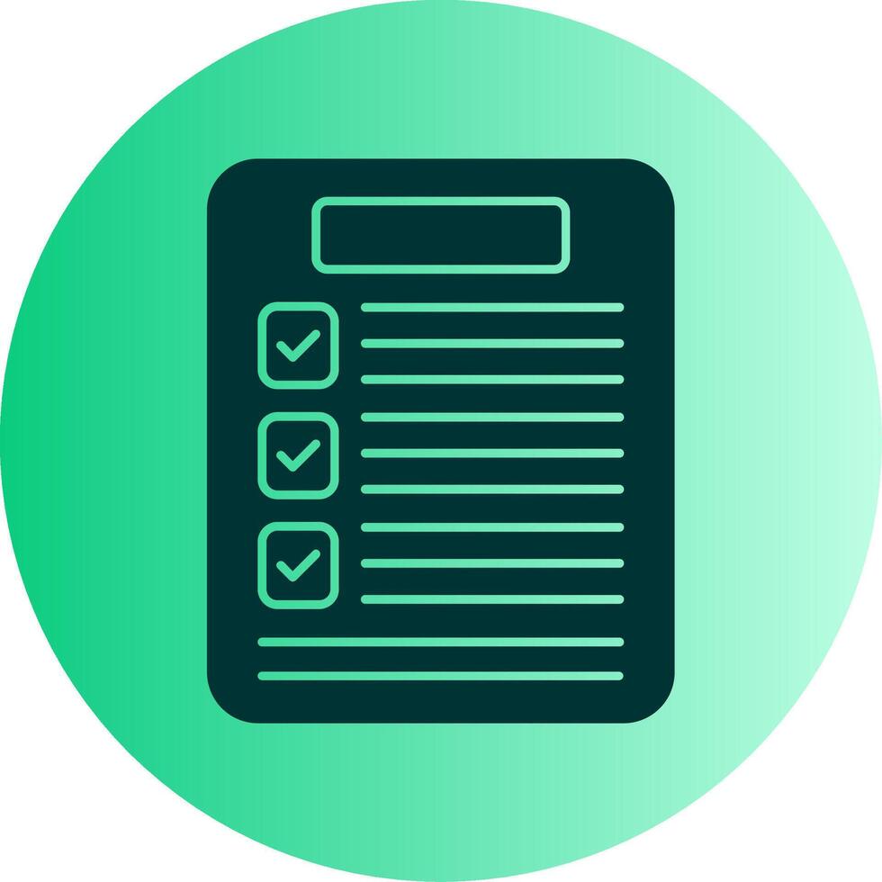 Results Dual Tone Gradient Circle Icon vector