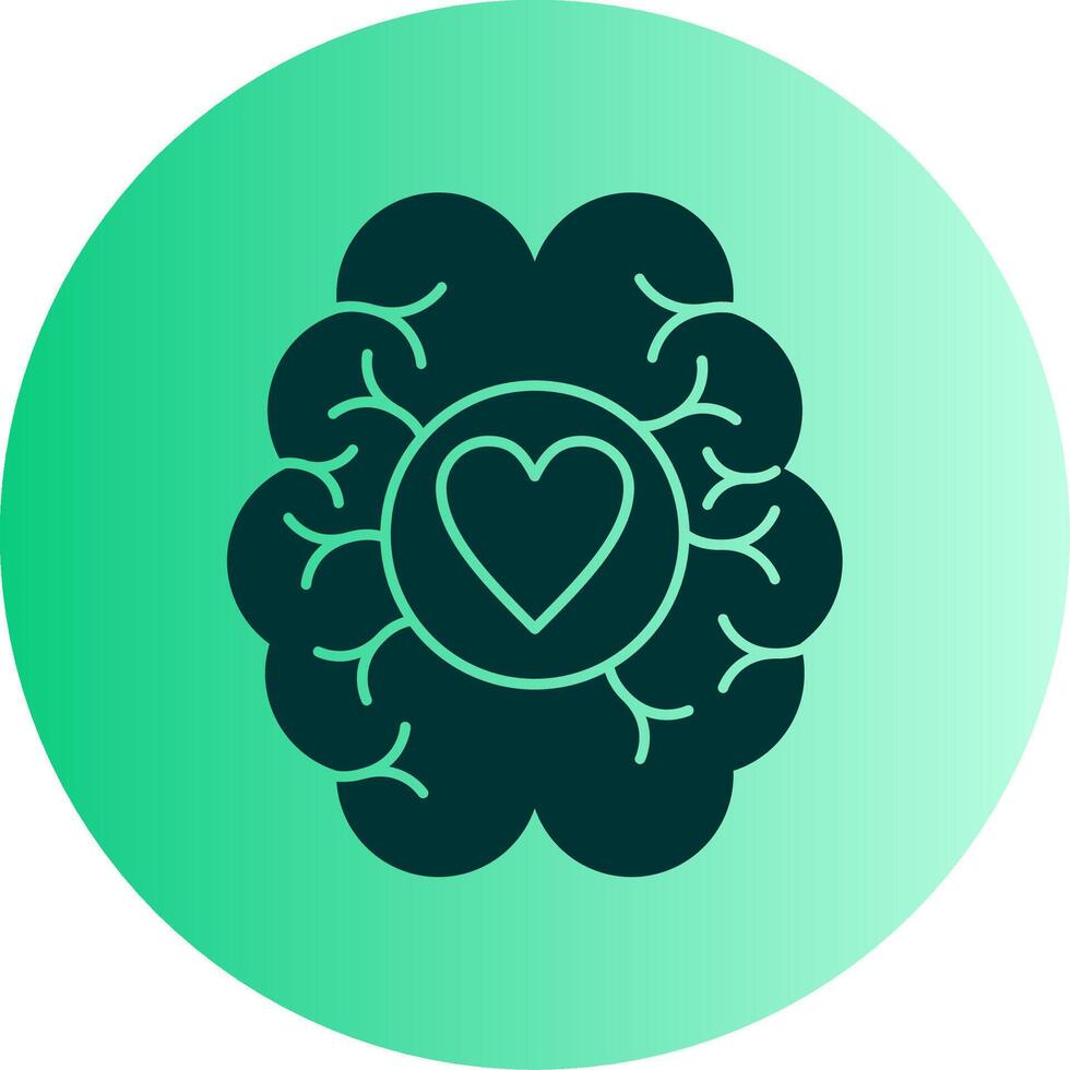 Dopamine Dual Tone Gradient Circle Icon vector