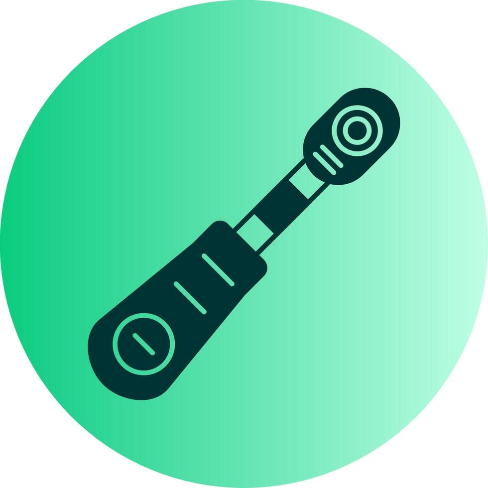 Ratchet Dual Tone Gradient Circle Icon vector