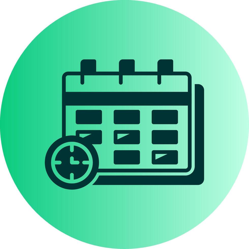 Term Dual Tone Gradient Circle Icon vector