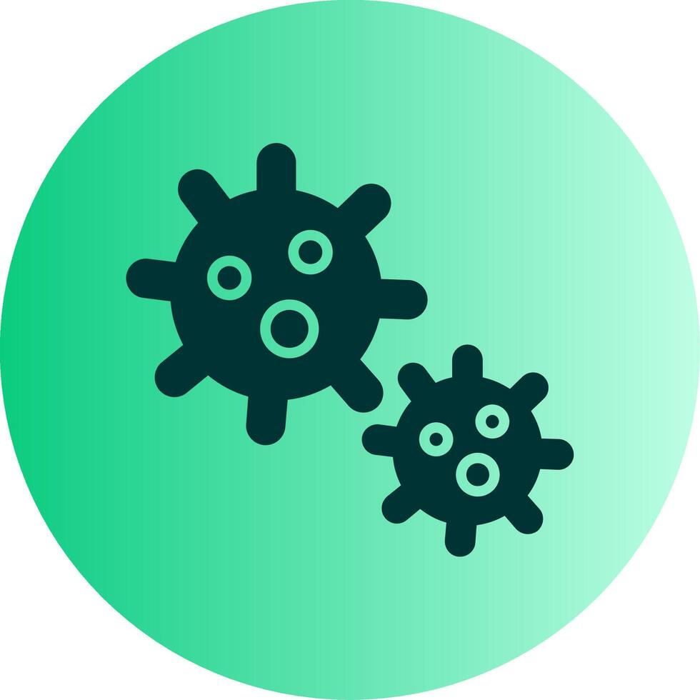 Platelet Dual Tone Gradient Circle Icon vector