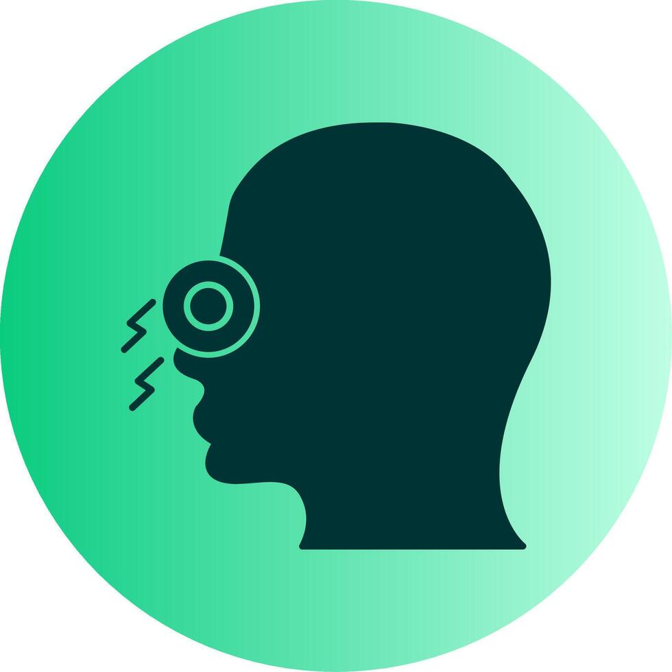 Congestion Dual Tone Gradient Circle Icon vector