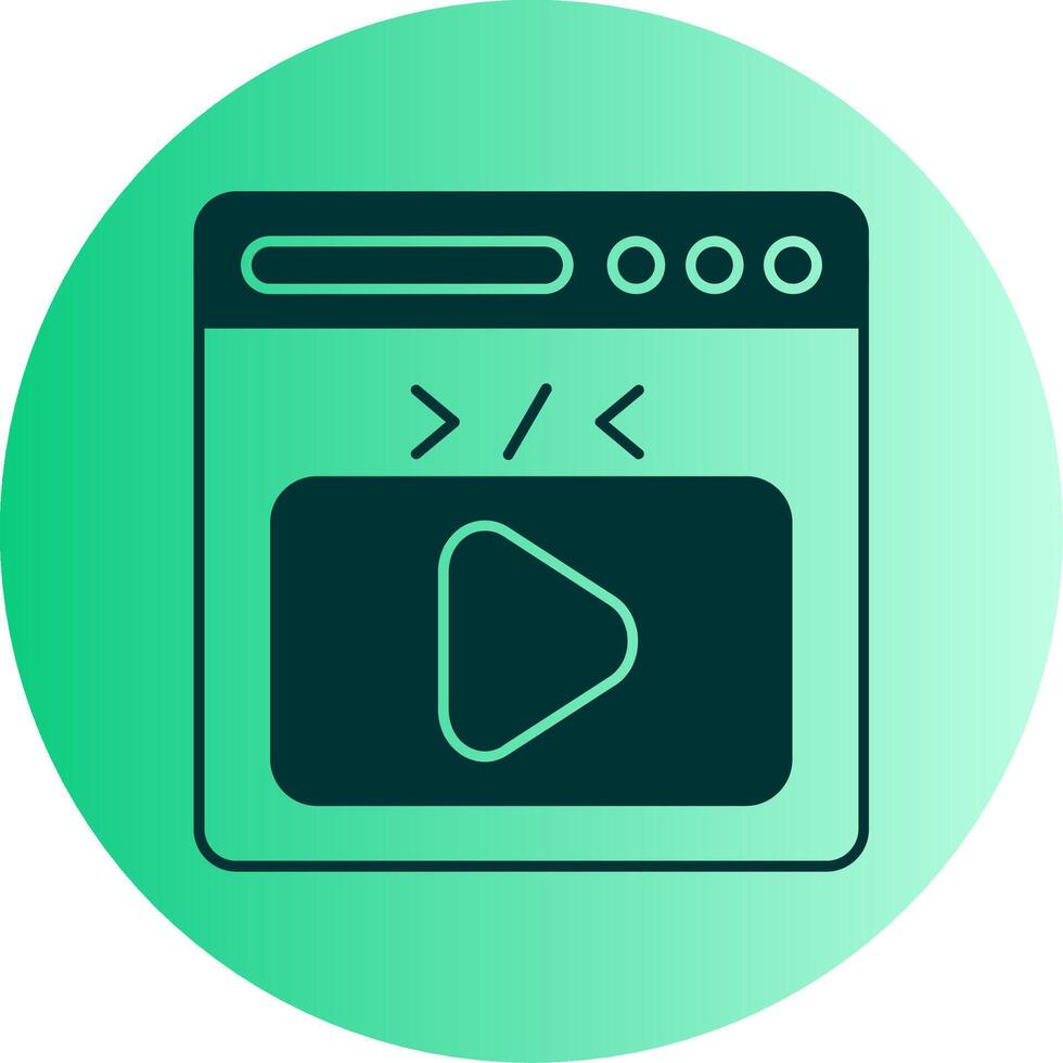 Dual Tone Gradient Circle Icon vector