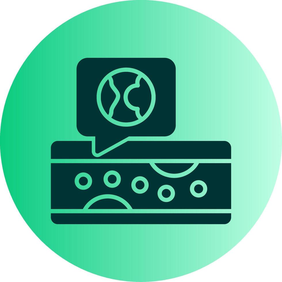 Atherosclerosis Dual Tone Gradient Circle Icon vector