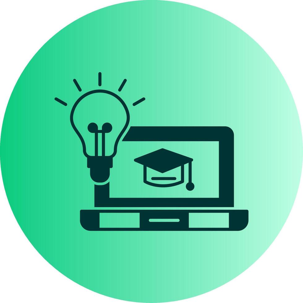 onDual Tone Gradient Circle tuition Dual Tone Gradient Circle Icon vector