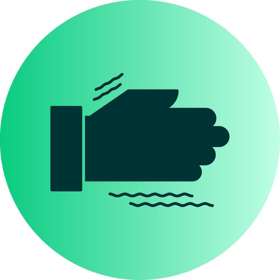 Tremor Dual Tone Gradient Circle Icon vector