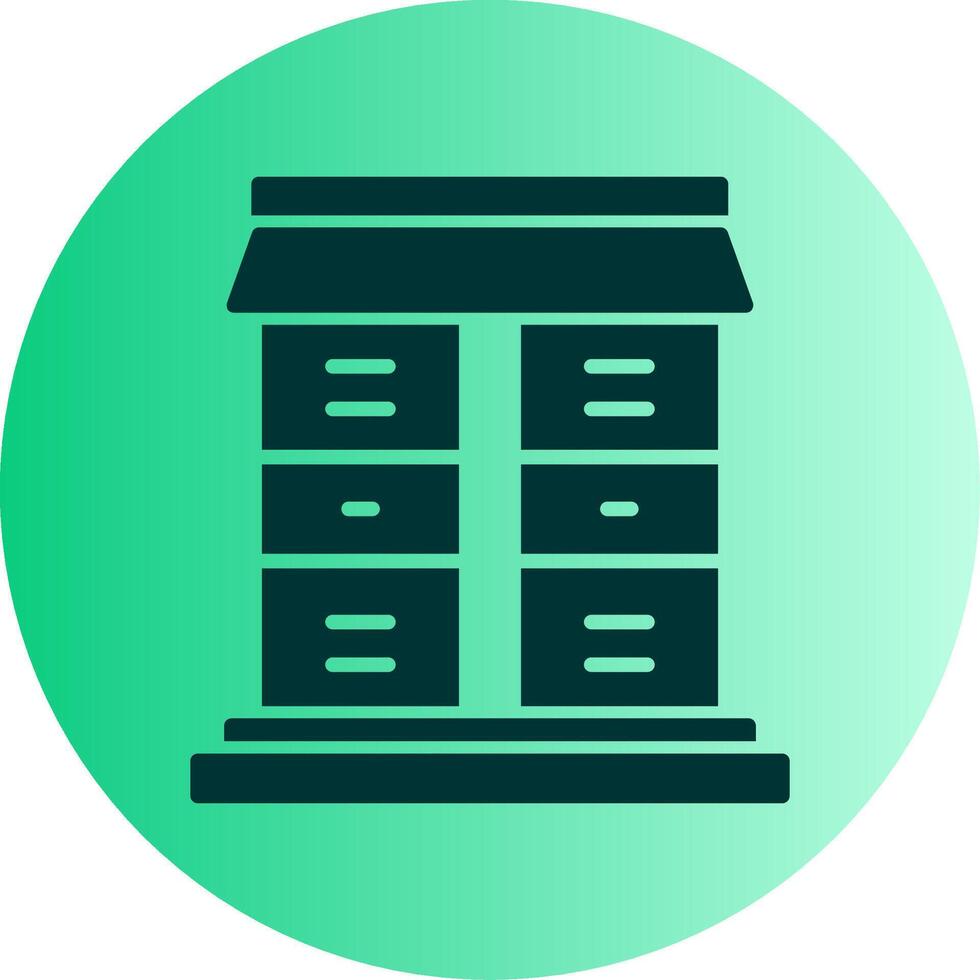 Lockers Dual Tone Gradient Circle Icon vector