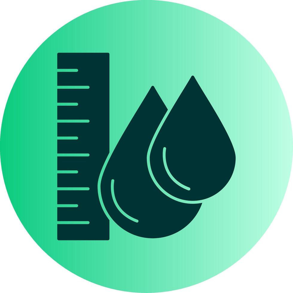 Water Level Dual Tone Gradient Circle Icon vector