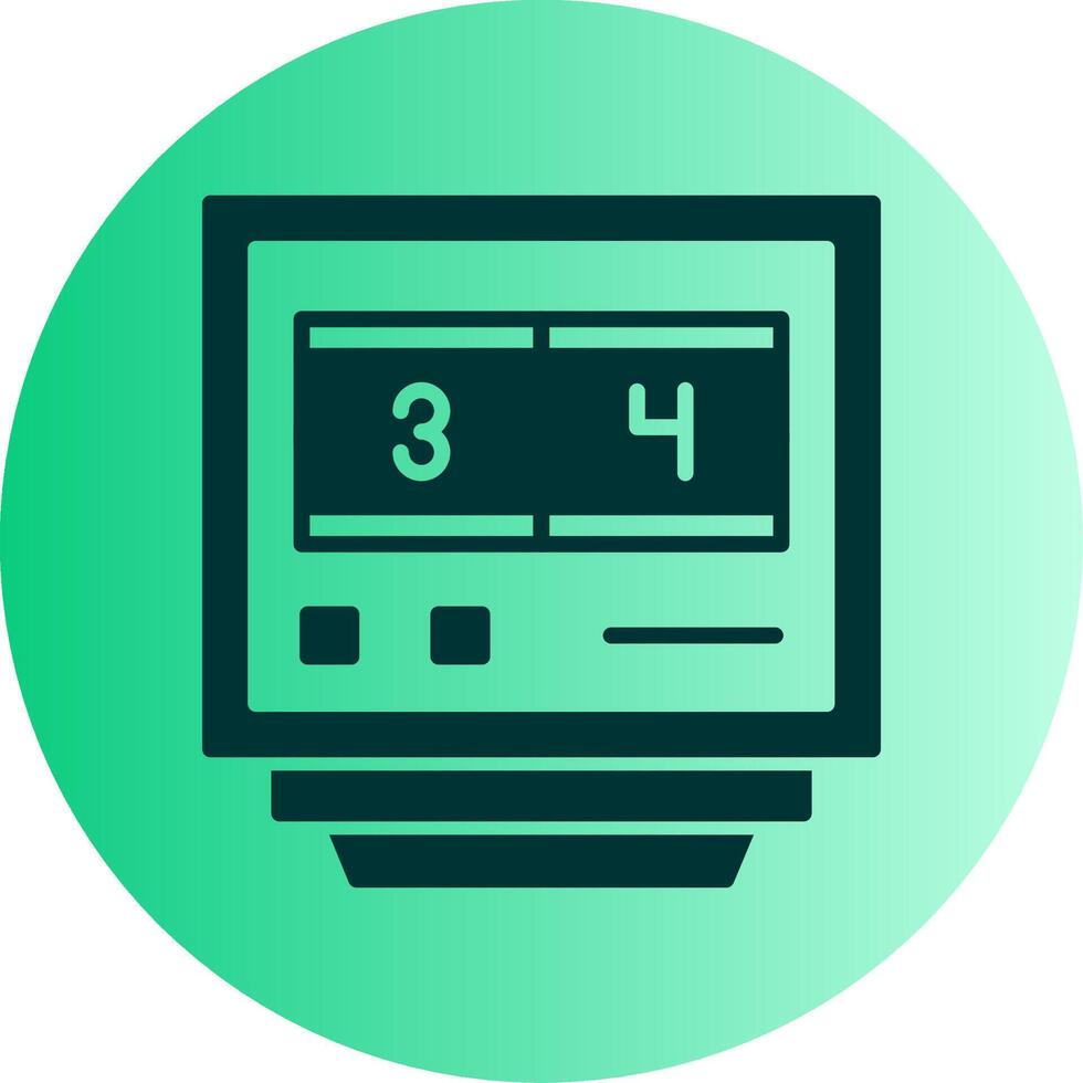 Lap Counters Dual Tone Gradient Circle Icon vector