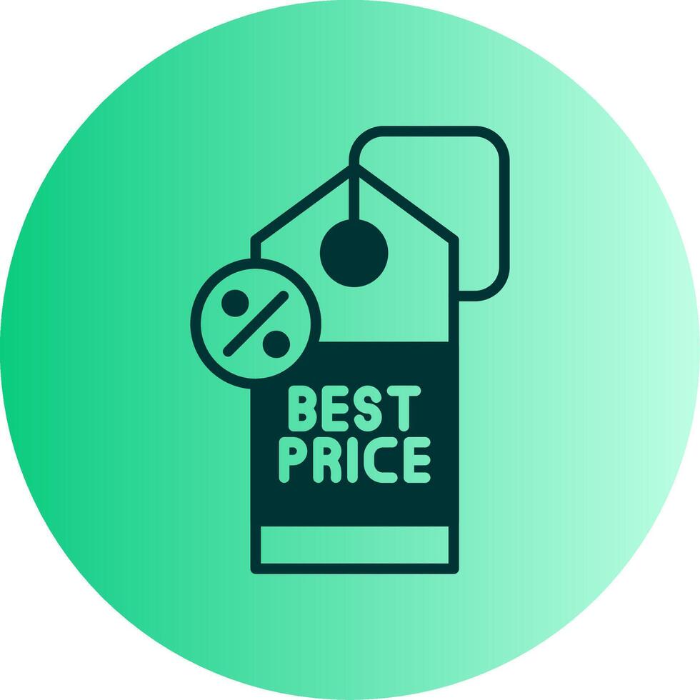 Best Price Dual Tone Gradient Circle Icon vector