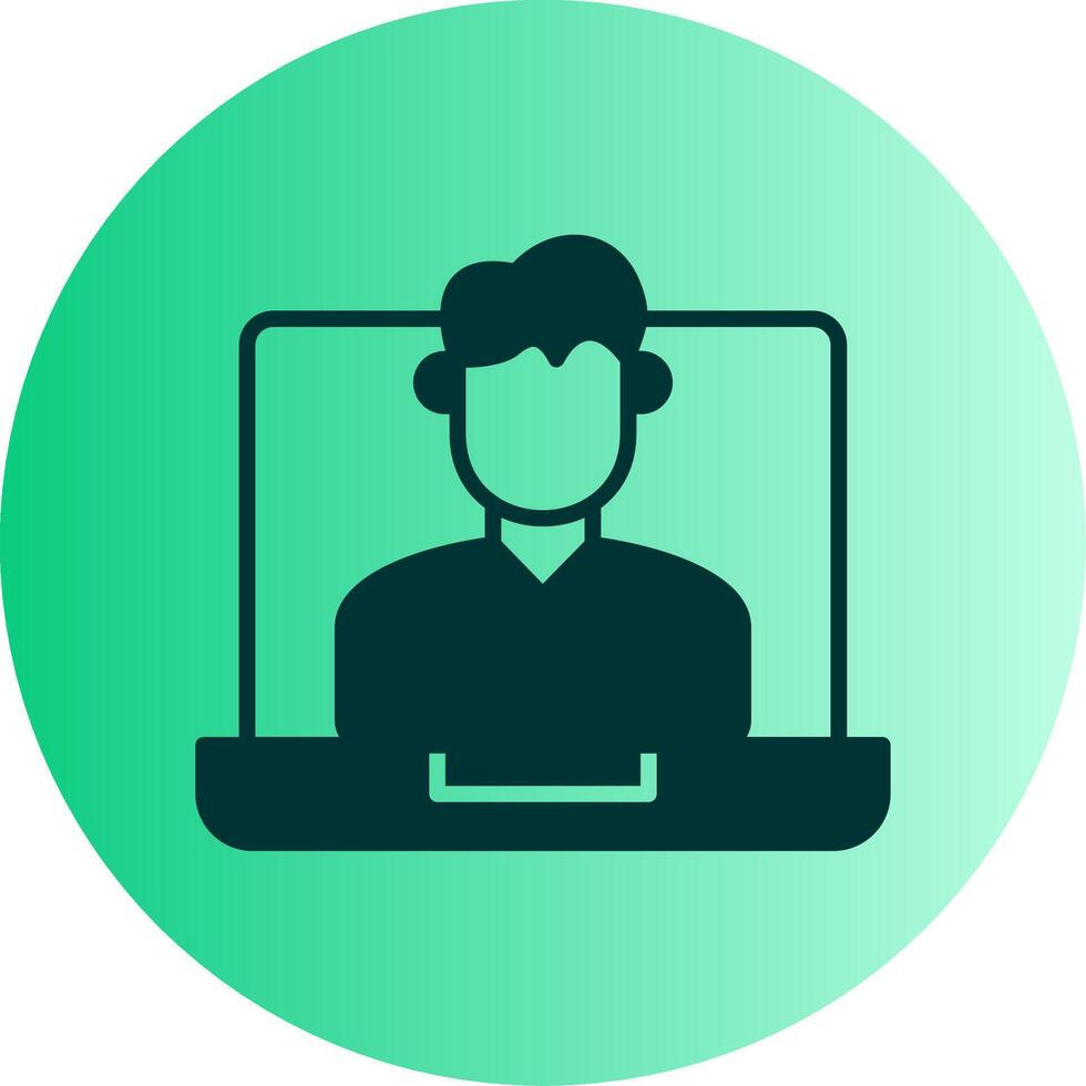 OnDual Tone Gradient Circle Coach Dual Tone Gradient Circle Icon vector
