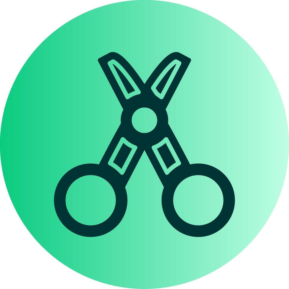 Tailor Dual Tone Gradient Circle Icon vector