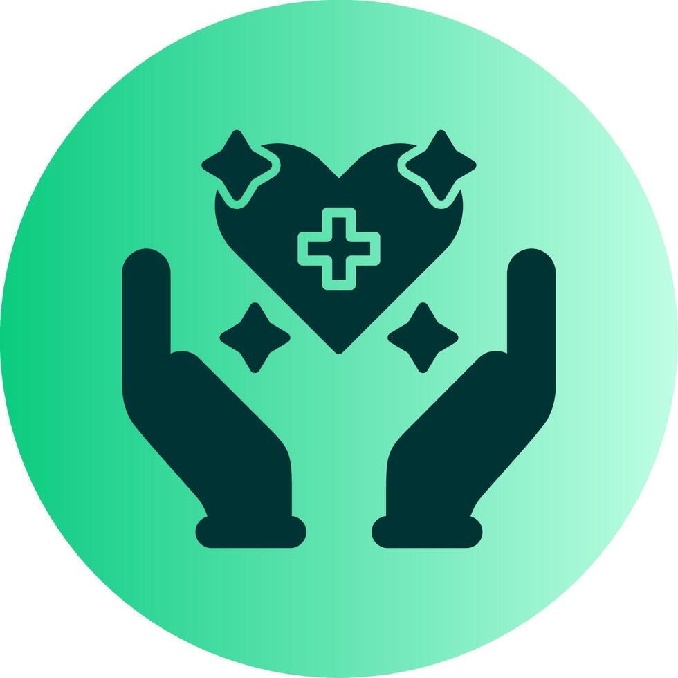 Self Consciousness Dual Tone Gradient Circle Icon vector