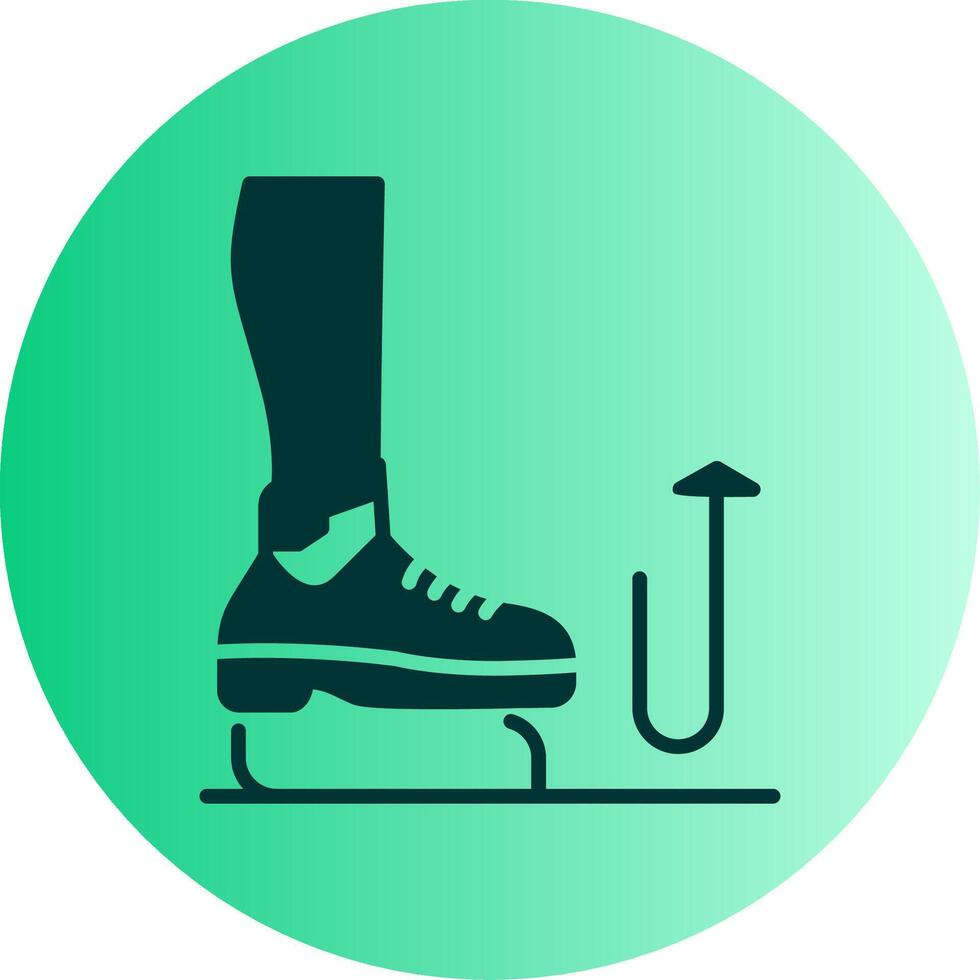 Stomp Dual Tone Gradient Circle Icon vector