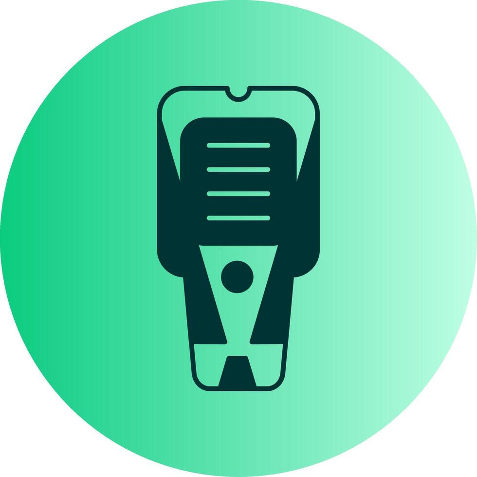 Stud Finder Dual Tone Gradient Circle Icon vector