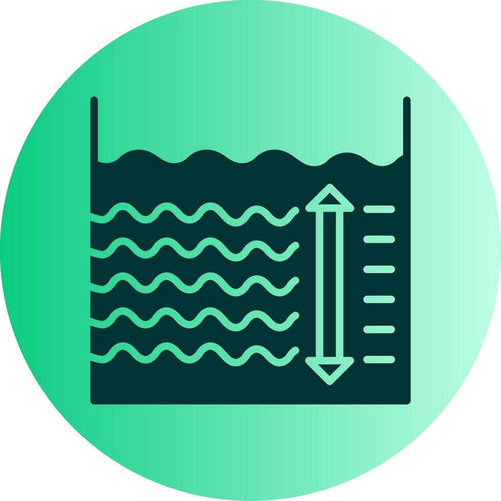 Depth Dual Tone Gradient Circle Icon vector