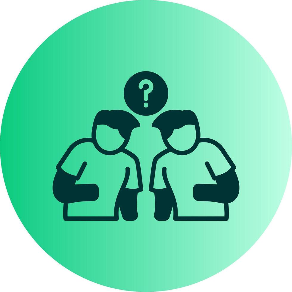 Virus Spread Dual Tone Gradient Circle Icon vector