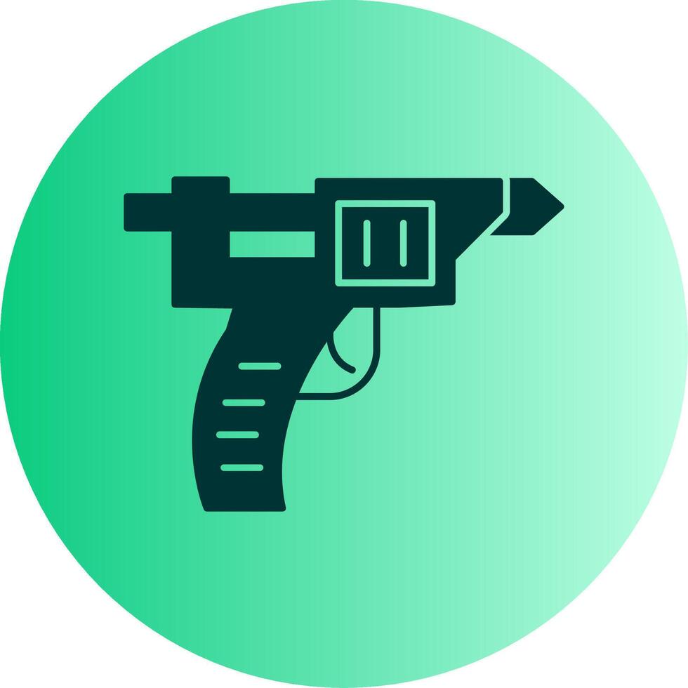 Glue Gun Dual Tone Gradient Circle Icon vector