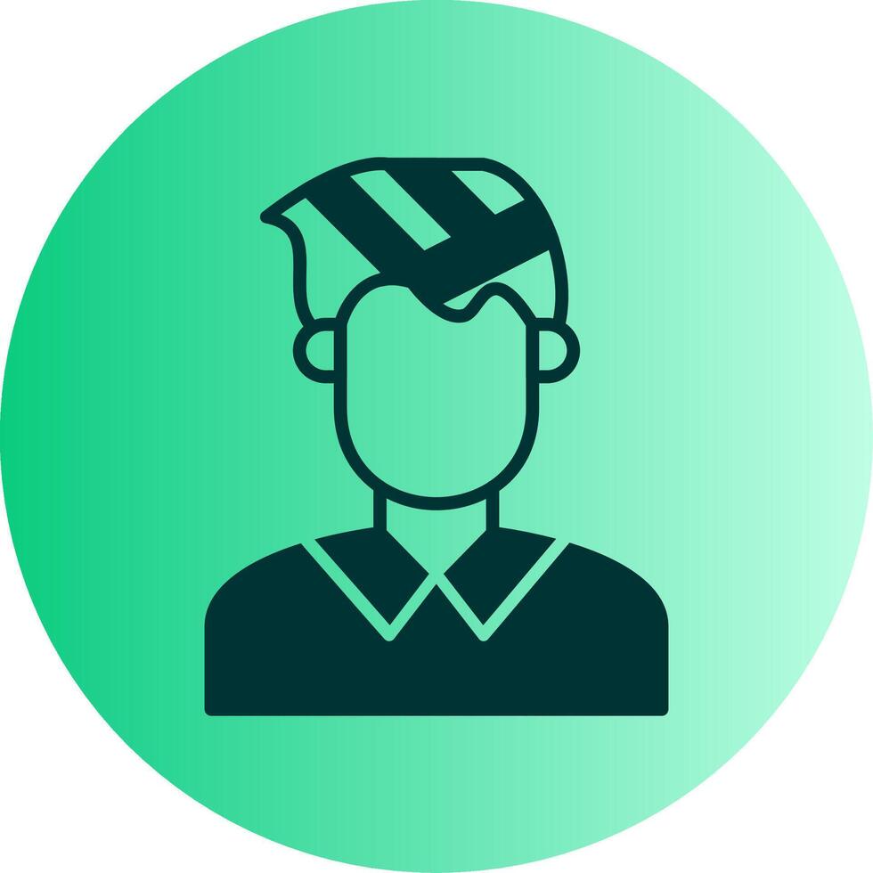 Injury Dual Tone Gradient Circle Icon vector