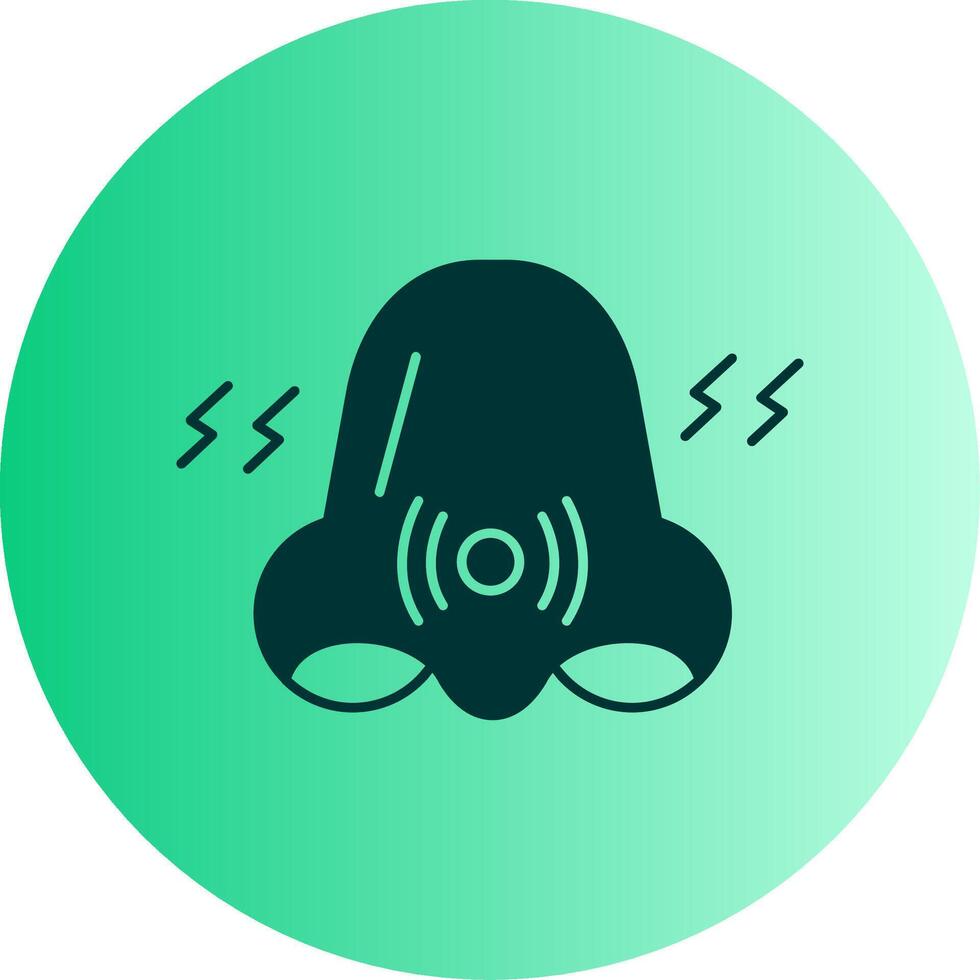 Congestion Dual Tone Gradient Circle Icon vector