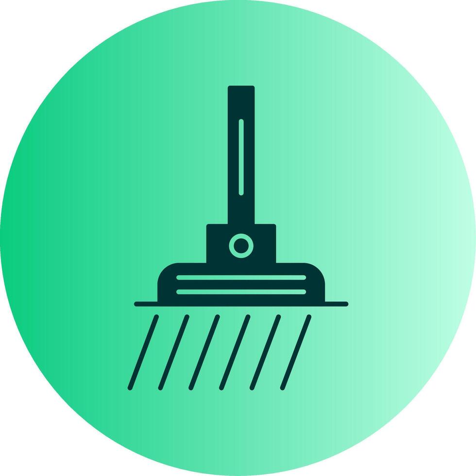Vacuum Cleaning Dual Tone Gradient Circle Icon vector