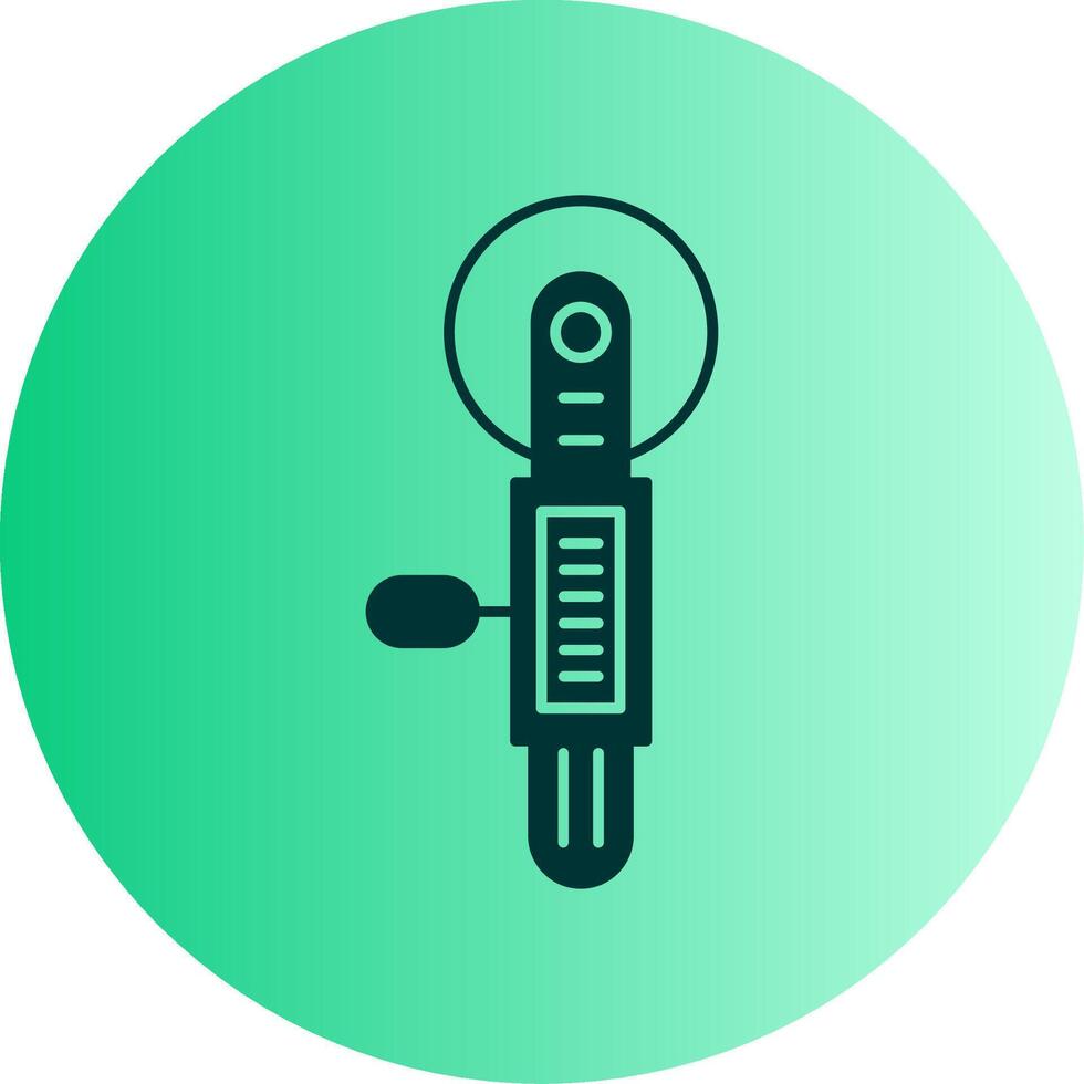 Tile Cutter Dual Tone Gradient Circle Icon vector