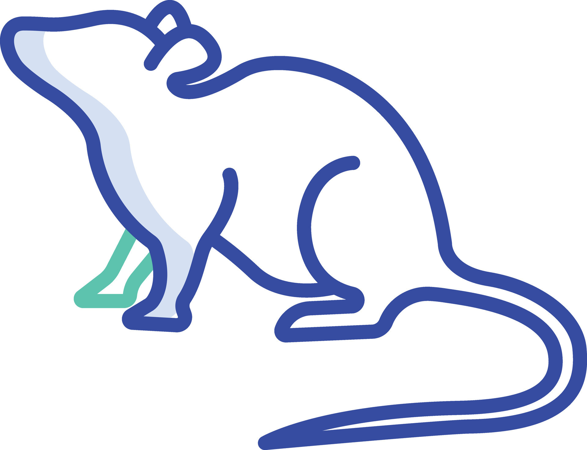 Sheep face outline color illustration 47482200 Vector Art at Vecteezy