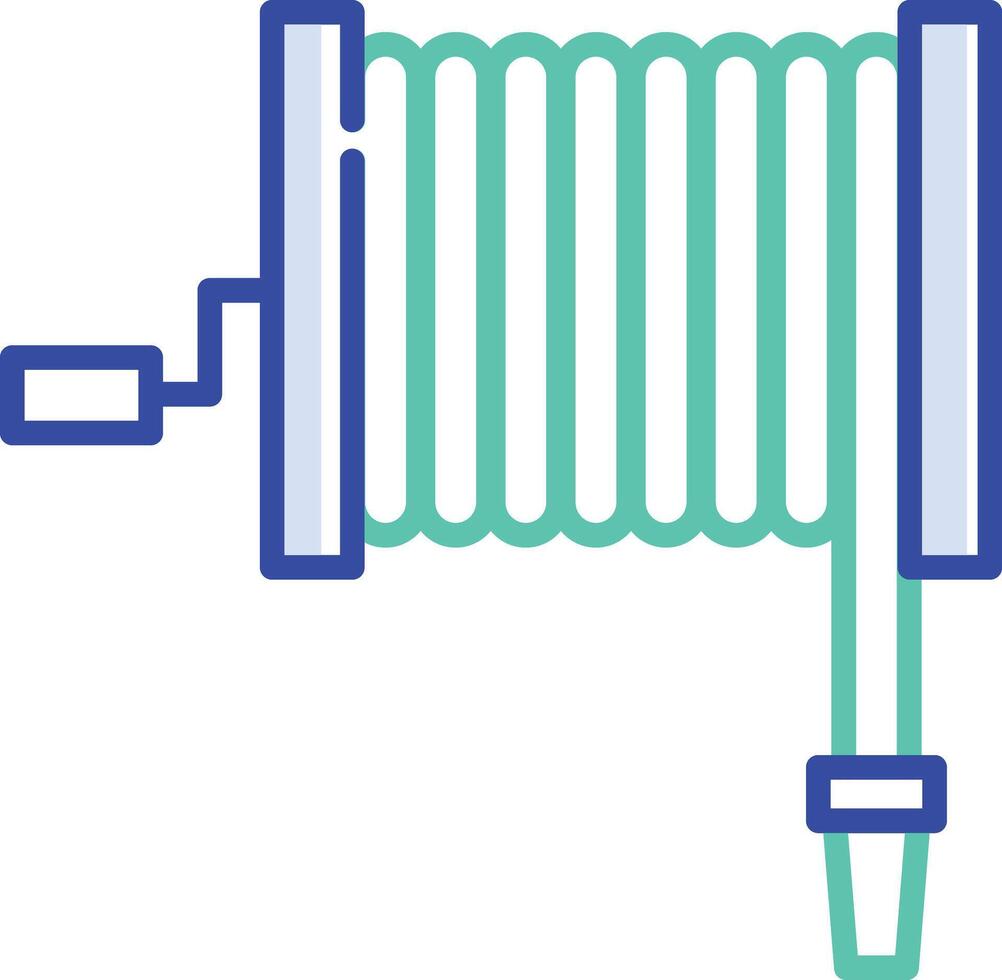 Water Hose outline color illustration vector