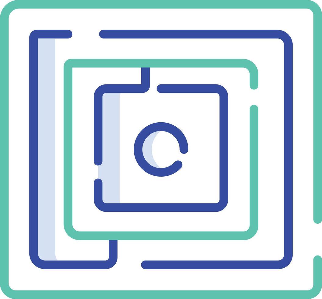 Maze outline color illustration vector