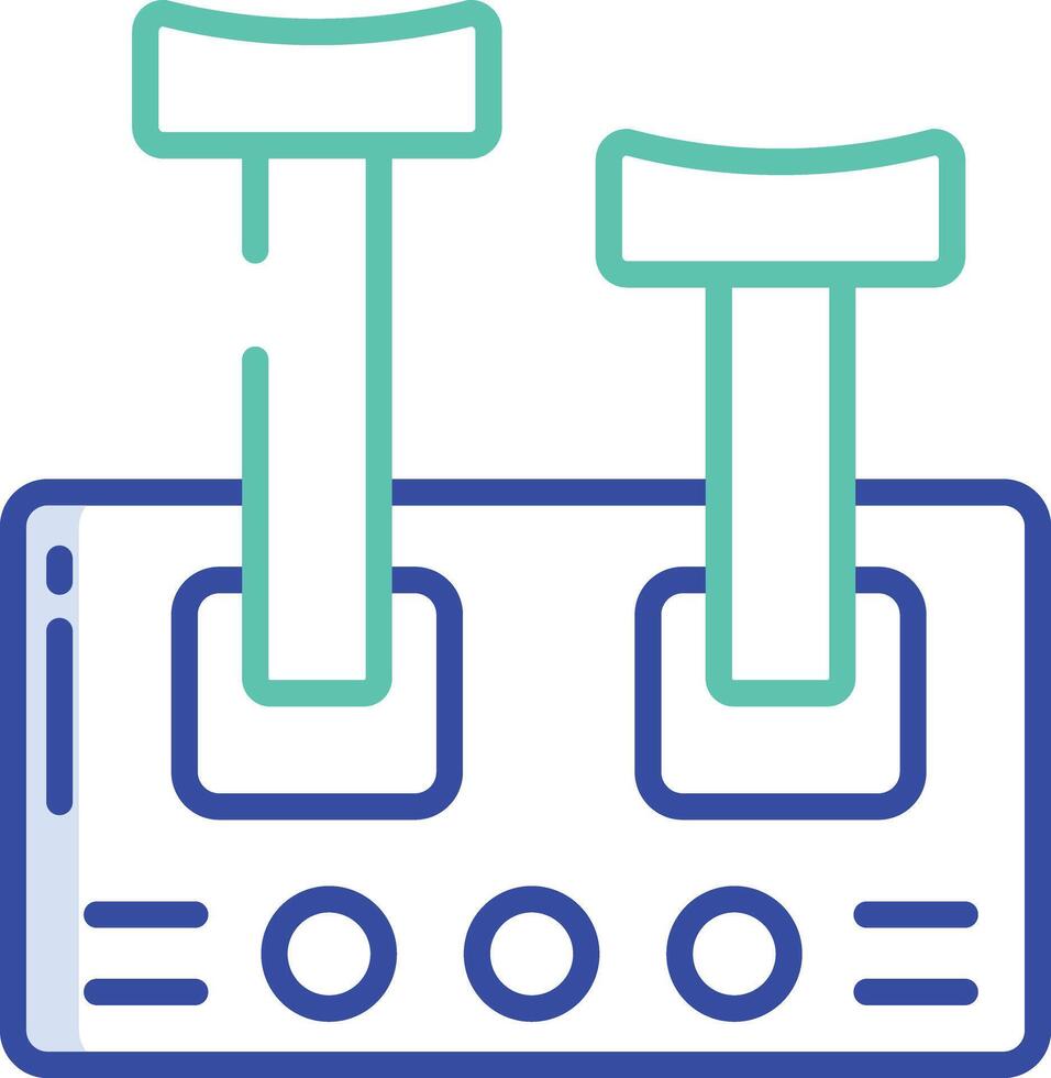 Control Leveler outline color illustration vector