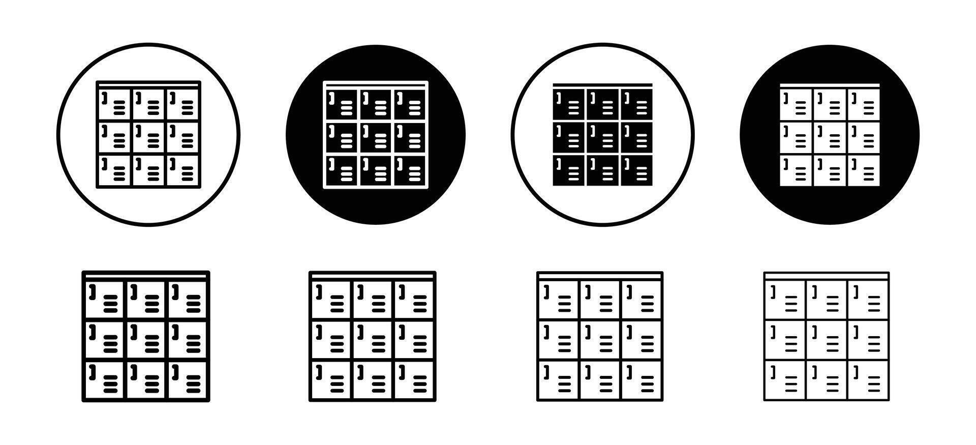 Banking locker icon representing secure storage and financial safety, ideal for banking, finance, and security projects vector