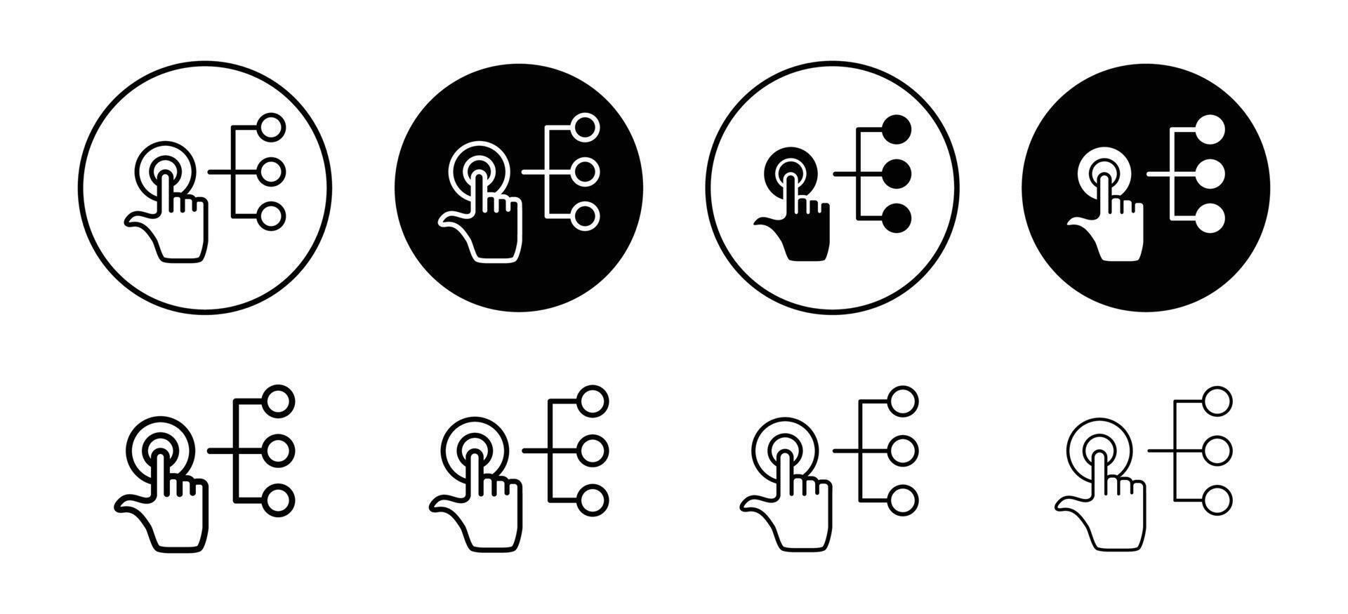 Interaction icon set collection for web vector