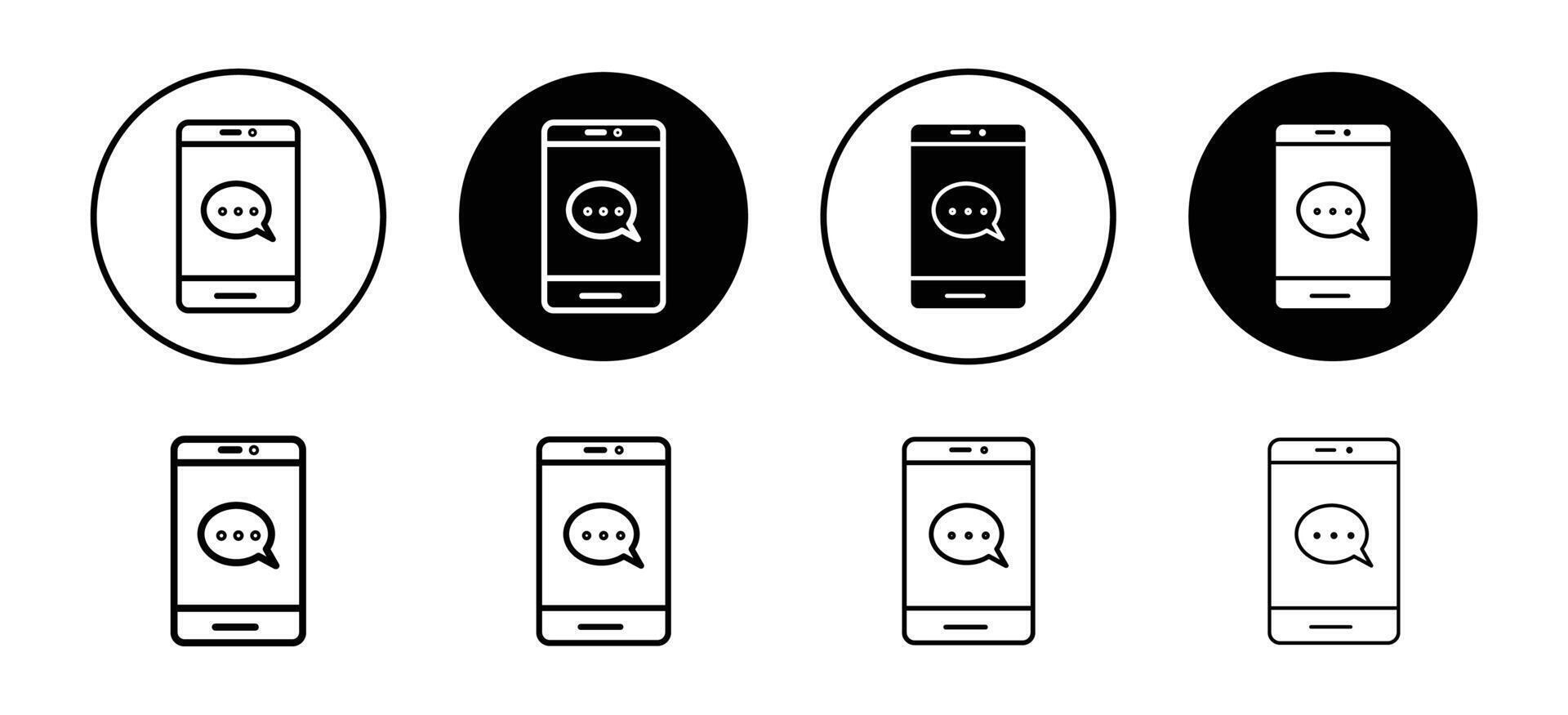Live chat icon set collection for web vector