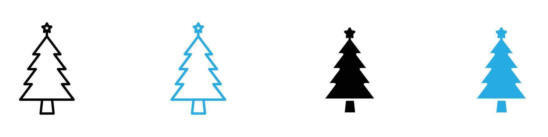 Christmas Tree Icon for Holiday Decorations, Seasonal Graphics, and Festive Themes vector