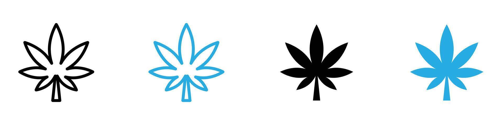 Cannabis Leaf Symbol for Natural Remedies and Holistic Health Solutions vector