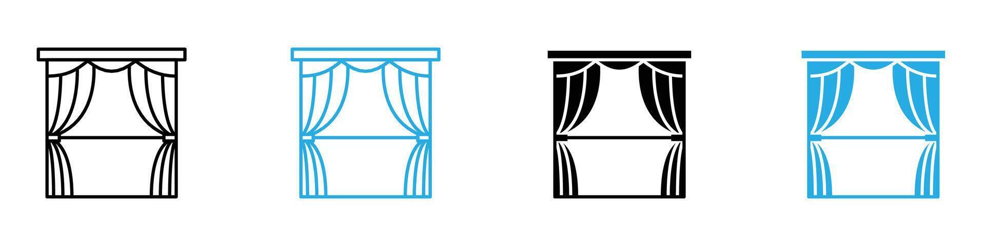 Curtain Icon Perfect for Home Decor and Interior Design vector