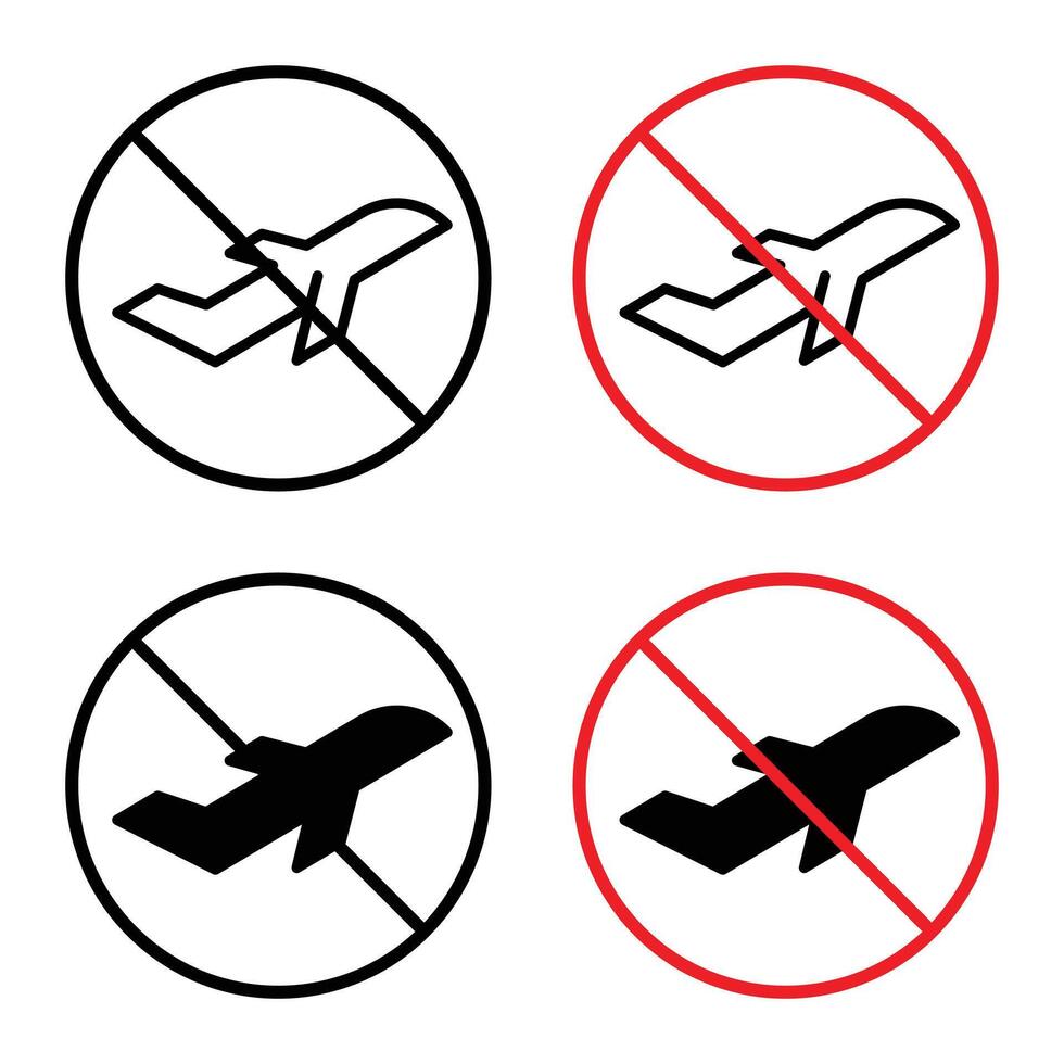 The don't fly sign offers a clear warning for prohibited flight activities, featuring a icon, safety label, and restricted flying notice. vector