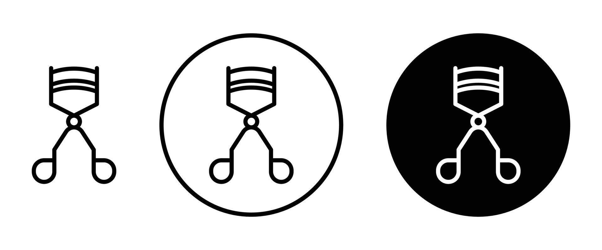 Eyelash Curler Icon Ideal for Eye Makeup and Beauty Tools vector