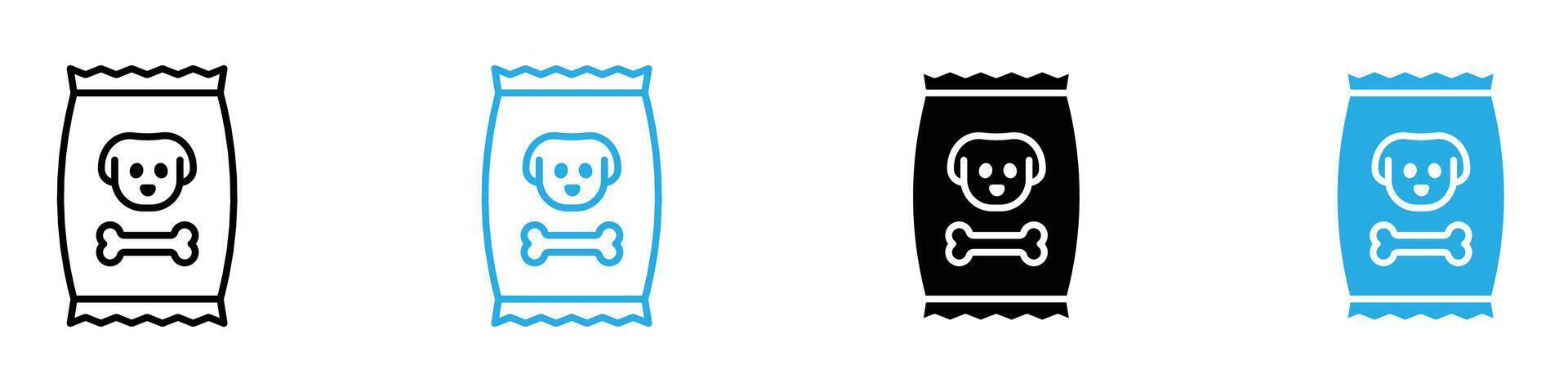 Dog Food Icon Emphasizing Nutritious and Balanced Pet Meals vector