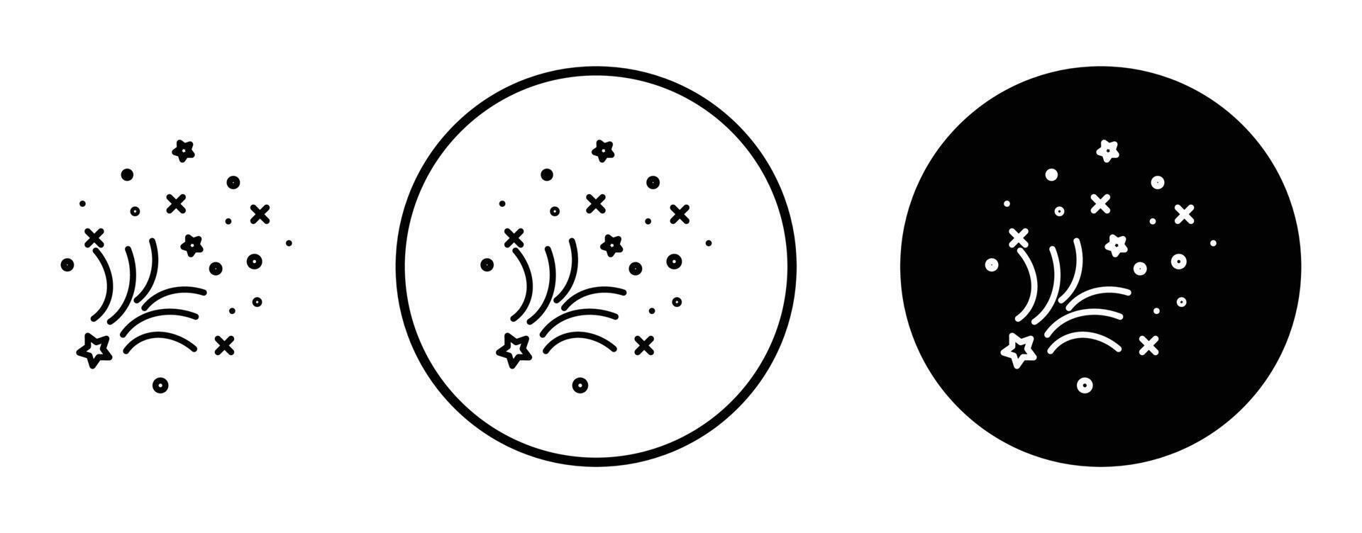 Fireworks Icon for Celebrations, Festive Displays, and Special Events Graphics vector