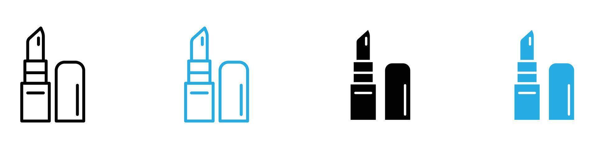 Lipstick Tube Icon Perfect for Makeup and Beauty Product Illustrations vector