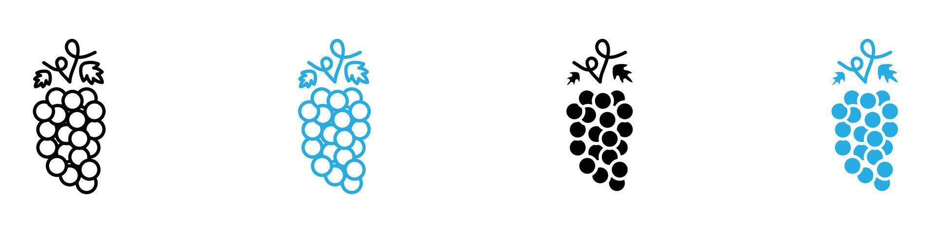 Grape Icon for Vineyards, Wine Production, and Fruit Designs vector