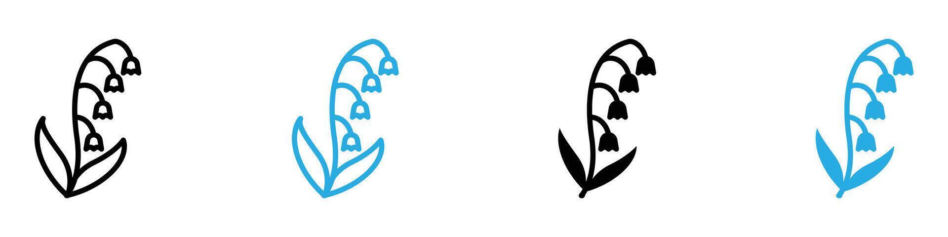 May lily icon vector