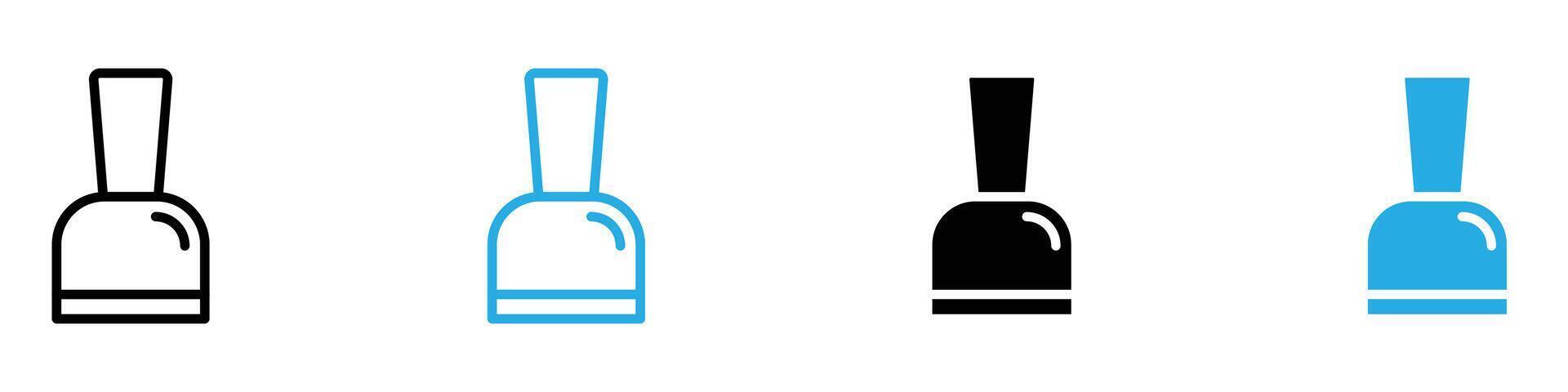 Nail polish icon vector