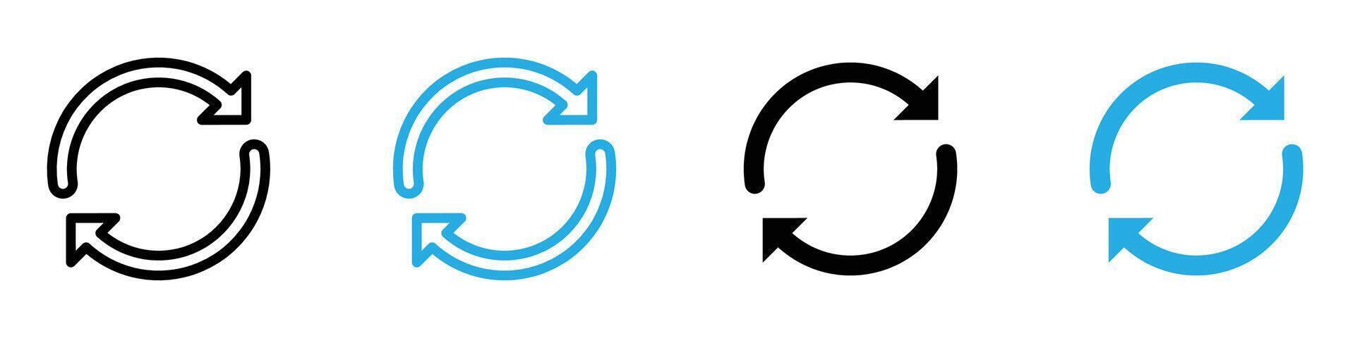 Reload button icon vector