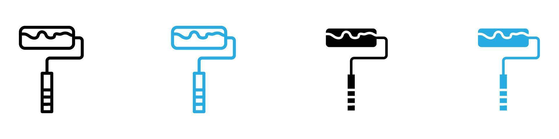 Paint roller icon vector